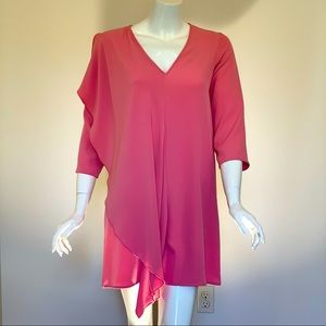 Zara basic pink 3/4 sleeve dress XS
